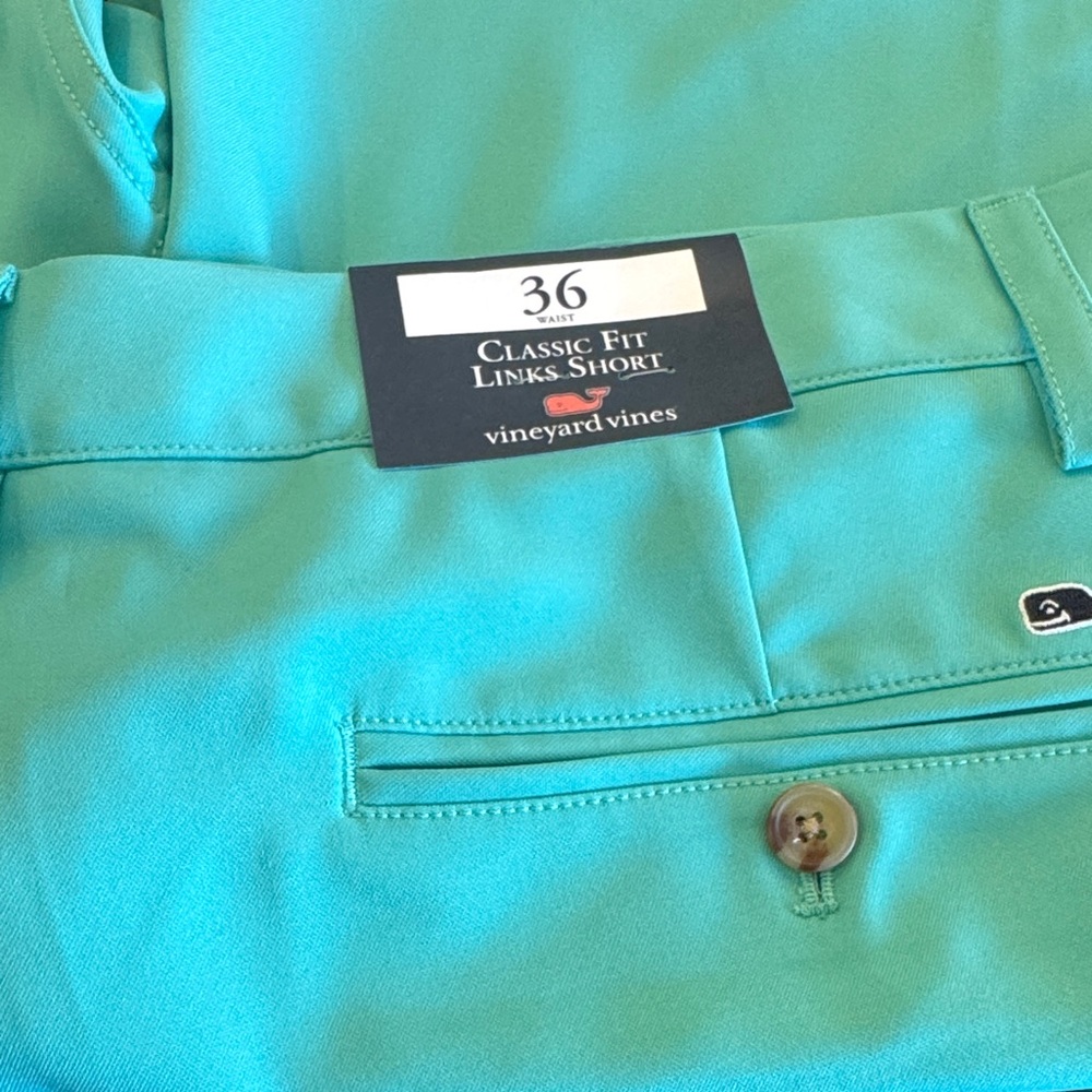 Vineyard Vines Men's Links Shorts  - Aqua Blue